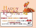 Thanksgiving Day Service reminder